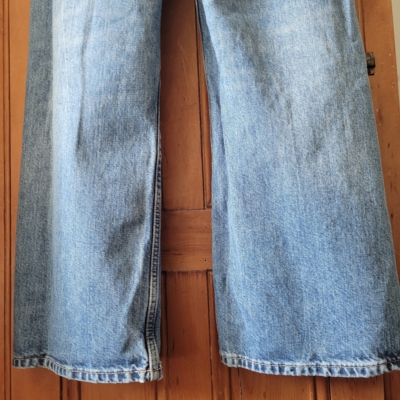 Zara High Waist Wide Leg Jeans Blue Size 4 - Picture 8 of 15